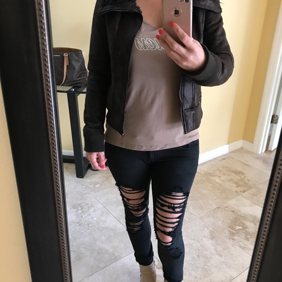 Dark brown jacket, Me&Me, size S - Picture 3 of 4